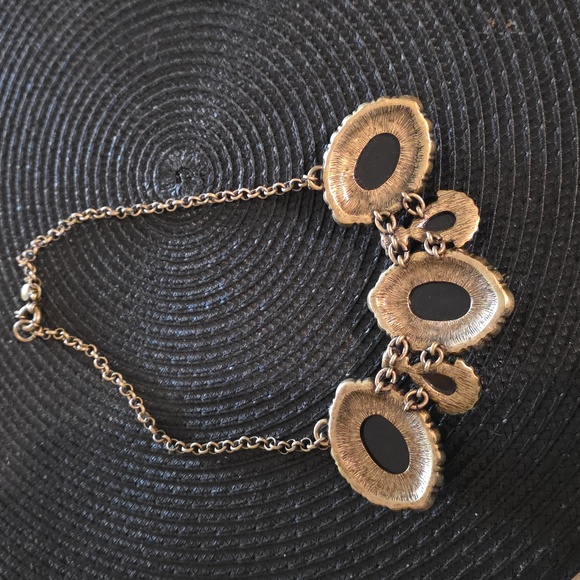 J. Crew Black and Pink Oval Necklace - Picture 4 of 4